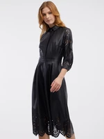 Orsay Black Women's Faux Leather Dress - Women's