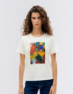 Thinking MU Colors Feuz Ida T-Shirt SNOW WHITE M