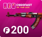 CSGOFAST 200 Fast Coins Gift Card