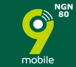 9Mobile 80 NGN Mobile Top-up NG