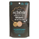 SCHESIR After Dark Velvet Mousse vrecko pre mačky kura a vajcia 80 g