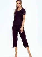 Pyjamas Eldar First Lady Aster Plus kr/r 2XL-3XL black-black 099