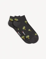 Green and black men's patterned socks Celio Gisomipalm