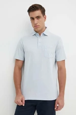 Polo tričko s lněnou směsí Ralph Lauren tyrkysová barva, 710900790