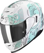 Scorpion EXO 520 EVO AIR FASTA White/Light Blue XS Casco