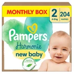 PAMPERS Harmónia plienky M box S2 204 kusov