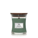 WoodWick Vonná svíčka váza malá Mint Leaves & Oak 85 g