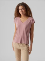 Women's old pink T-shirt VERO MODA Filli - Women