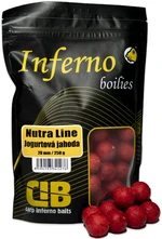 Carp inferno boilies nutra line jogurtová jahoda - 250 g 20 mm