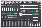 Modul - velká gola sada 1/4" a 1/2", s příslušenstvím, 95 ks - JONNESWAY S04H4295SV