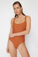 Trendyol Tile Square Neck Regular Swimsuit