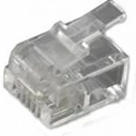 Zástrčka, rovná MH Connectors 6510-0104-03, RJ11 MHRJ126P4CR, počet pólů: 6P4C, transparentní, 1 ks