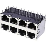 RJ45 konektor econ connect 3022S4 - zásuvka, vestavná horizontální RJ45 kov, 1 ks