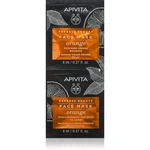 Apivita Express Beauty Radiance Face mask Orange rozjasňující maska na obličej 2x8 ml