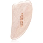 Revolution Skincare Gua Sha Rose Quartz masážní pomůcka na obličej 1 ks