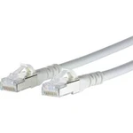 Síťový kabel RJ45 Metz Connect 1308457088-E, CAT 6A, S/FTP, 7.00 m, bílá