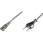 Napájecí kabel Digitus AK-440114-012-S, [1x Euro zástrčka - 1x IEC C7 zásuvka], 1.20 m, černá