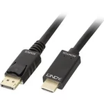 DisplayPort / HDMI kabel LINDY [1x zástrčka DisplayPort - 1x HDMI zástrčka] černá 2.00 m