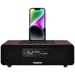 Stolní rádio Sangean EPOCH 380, Apple Dock, AUX, Bluetooth, DAB+, FM, hnědá