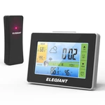 ELEGIANT EOX-9908 Touch Indoor Outdoor Weather Station Alarm Clock Calendar Wireless Sensor Forecast Thermometer Hygrome