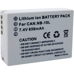 Náhradné batérie pre kamery Conrad Energy NB-10L, 7,4 V, 650 mAh