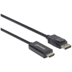 Manhattan DisplayPort / HDMI káblový adaptér #####DisplayPort Stecker, #####HDMI-A Stecker 1.00 m čierna 153195  #####Di