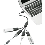 Renkforce  4 porty USB 2.0 hub  čierna