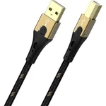 Oehlbach #####USB-Kabel USB 2.0 #####USB-A Stecker, #####USB-B Stecker 5.00 m čierna/zlatá