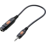 SpeaKa Professional SP-7870652  jack audio adaptér [1x jack zástrčka 3,5 mm - 1x jack zásuvka 6,35 mm] čierna