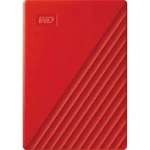 WD My Passport 4 TB externý pevný disk 6,35 cm (2,5")  USB 3.2 Gen 1 (USB 3.0) červená WDBPKJ0040BRD-WESN