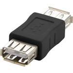 USB adaptér RENKFORCE 1x USB 2.0 zásuvka ⇔ 1x USB 2.0 zásuvka, čierna