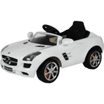 Elektrické autíčko Buddy Toys BEC 7110 Mercedes SLS biely hračka pre deti • nosnosť 25 kg • svieti, trúbi, prehráva hudbu • možnosť prepojiť s MP3 • f