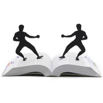 1Pcs Bookmark for Books Kongfu People Shape Page Mark Creative Office Student Supplies Gift for Children