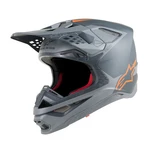 Moto přilba Alpinestars Supertech S-M10 Meta MIPS antracit/šedá/oranžová fluo  XXL (63-64)