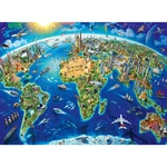 Ravensburger Puzzle Velká mapa světa 200 XXL dílků