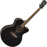 Yamaha CPX600 BK Black Chitarra Semiacustica Jumbo