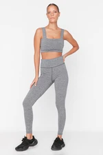 Trendyol Gray High Waist Full Length Sports Leggings