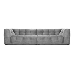 Sivá zamatová pohovka Windsor & Co Sofas Vesta, 280 cm