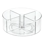 Okrúhly transparentný úložný box iDesign The Home Edit, Ø 29 cm