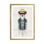 Obraz Little Nice Things Hipster Dog, 65 x 45 cm