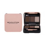 Makeup Revolution London Brow Sculpt Kit 2,2 g set a paletka na obočie pre ženy Medium Brown