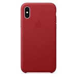 Apple iPhone XS Leather Case - (PRODUCT)RED