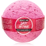 Beauty Jar Lady In Pink šumivá koule do koupele s olejem z třešňových jader 150 g