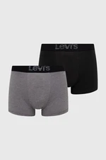 Boxerky Levi's 37149.0625-greyblack, pánske, čierna farba