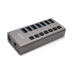 USB Hub i-tec 7x USB 3.0, 36W (U3CHARGEHUB7) strieborný USB hub • vstup USB 3.0 • 7× USB 3.0 výstup • USB 3.0 dátový kábel s dĺžkou 100 cm • nabíjací 