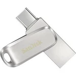USB paměť pro smartphony/tablety SanDisk Ultra Dual Luxe, 32 GB, USB-C ™ USB 3.1 (1. generace), stříbrná