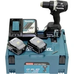 Makita  DDF484TB3J aku vŕtací skrutkovač  18 V 5.0 Ah Li-Ion akumulátor + 3. akumulátor, vr. nabíjačky, + púzdro