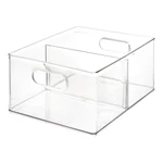 Transparentný úložný box iDesign The Home Edit, 34,2 x 25,3 x 15,2 cm