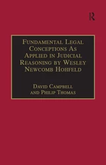 Fundamental Legal Conceptions As Applied in Judicial Reasoning by Wesley Newcomb Hohfeld