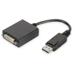 Digitus DB-340409-001-S DVI / DisplayPort adaptér [1x zástrčka DisplayPort - 1x DVI zásuvka 24+5-pólová] čierna guľatý,